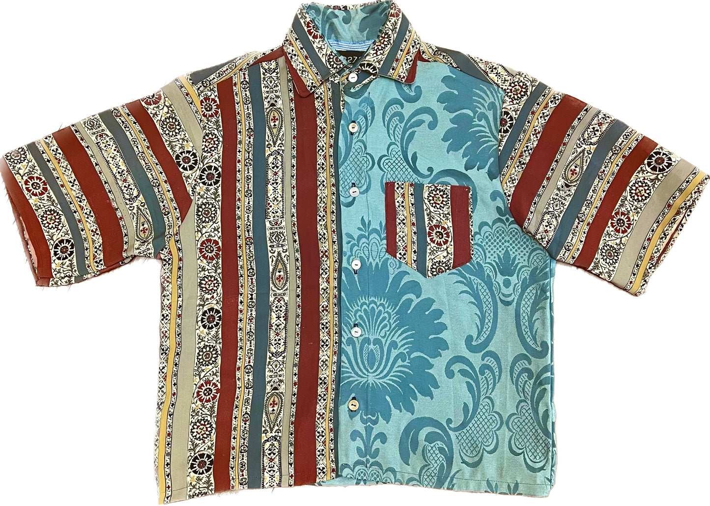 Mismatch Kimono Button Down