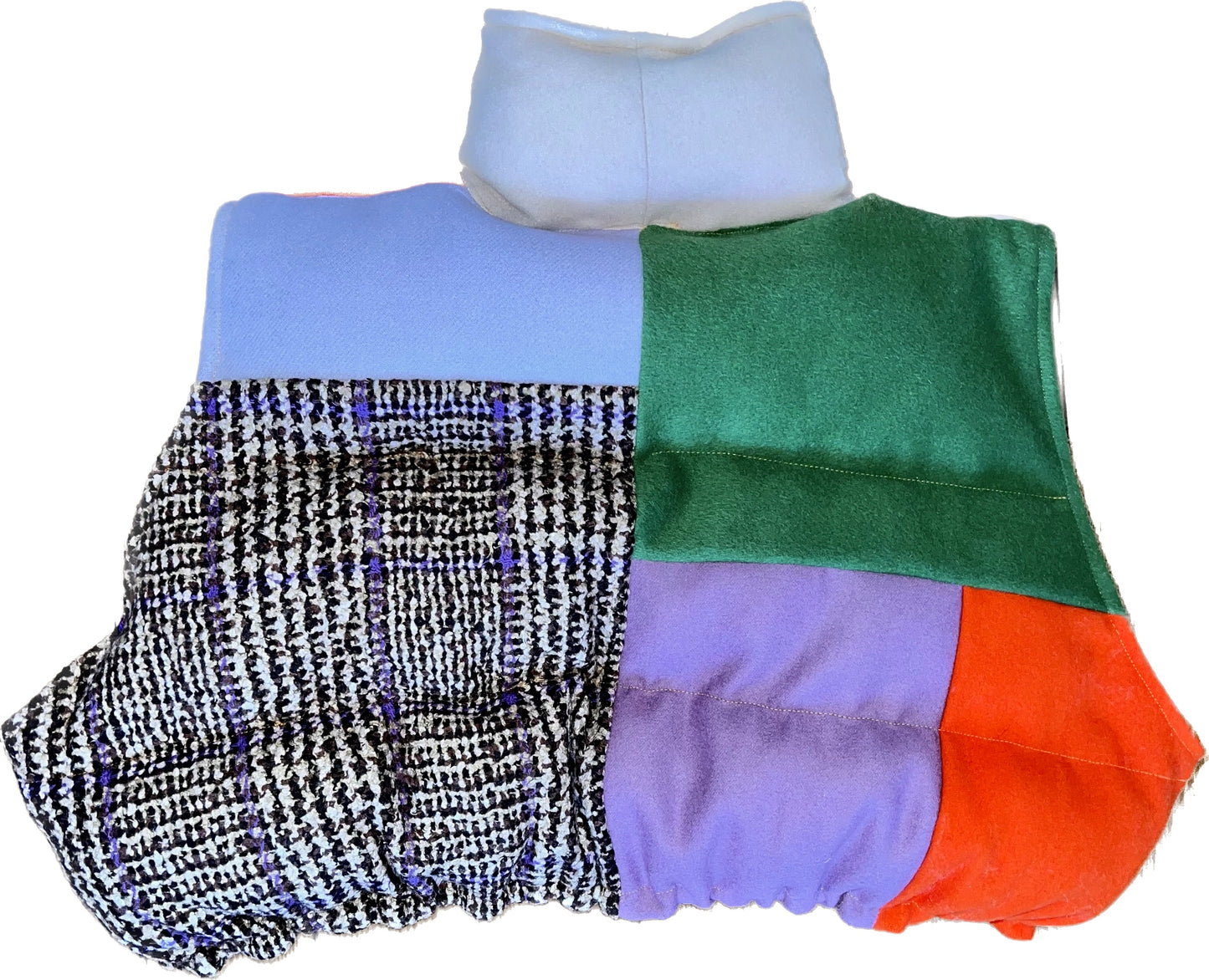 Patchwork Puffer Vest