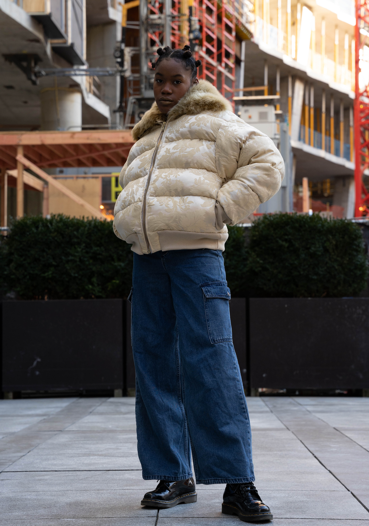 Gold Puffer Coat