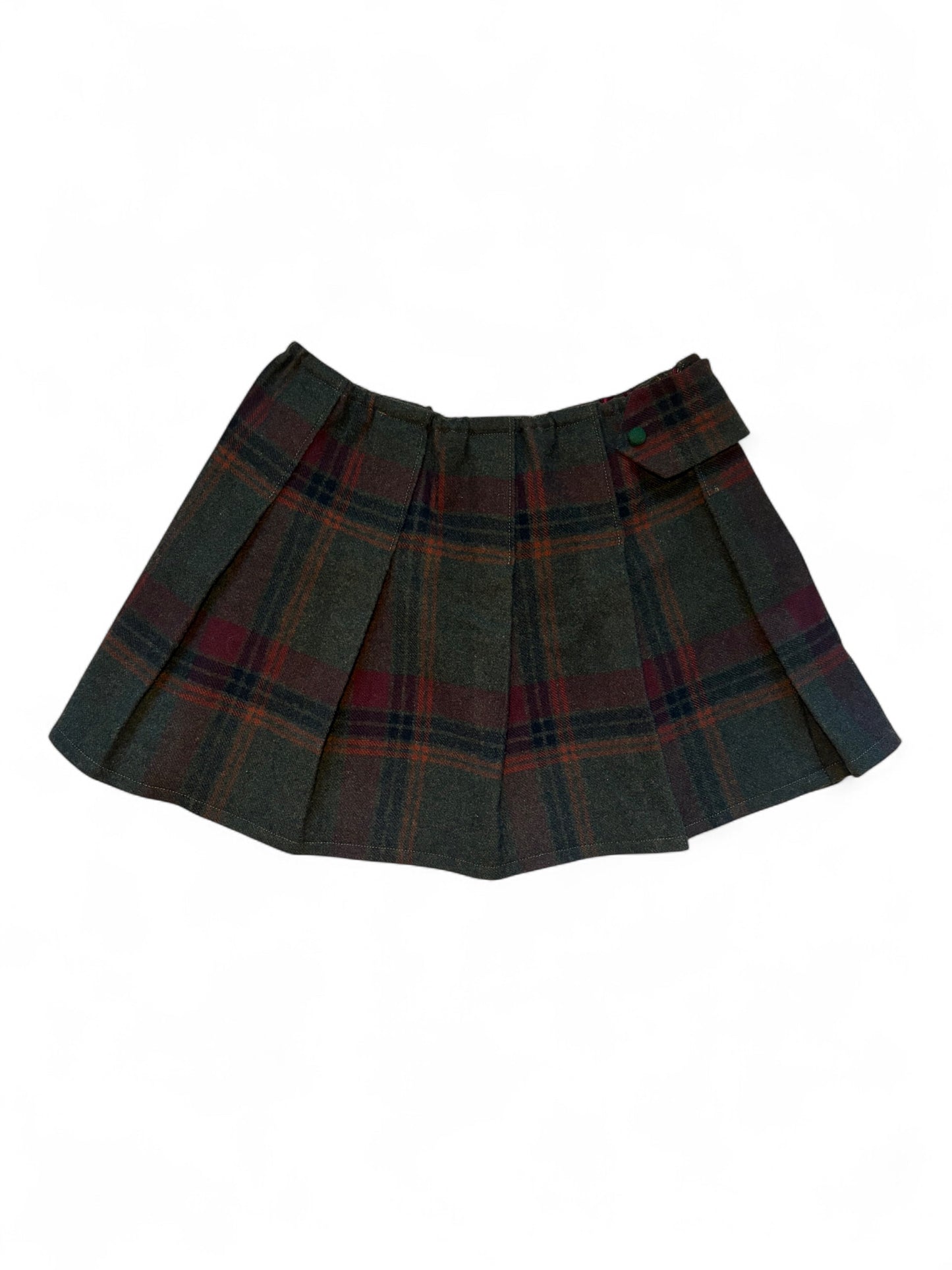 Olive Scarf Skirt